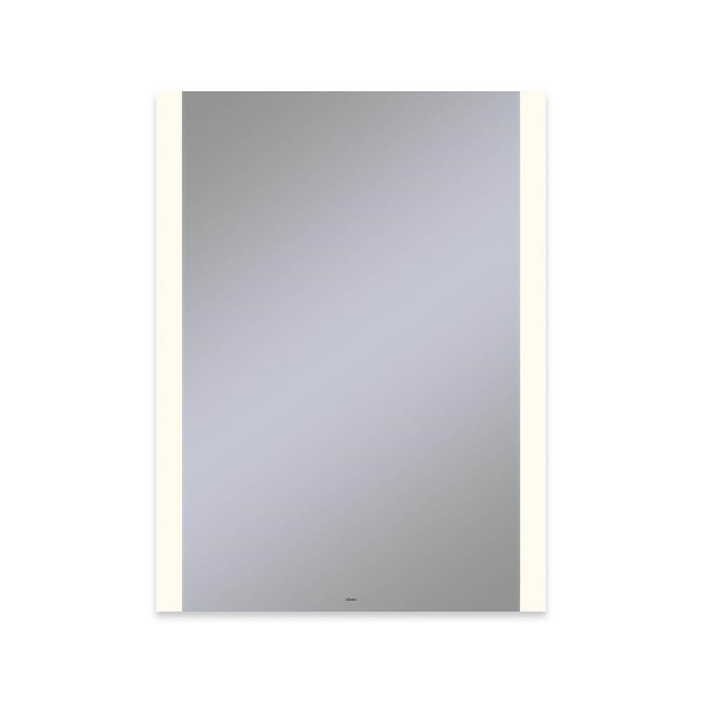 Robern Vitality Lighted Mirror, 30'' x 40'' x 1-3/4'', Rectangle, Edge Lit Light Pattern, 2700K Temperature (Warm Light), Dimmable, Defogger