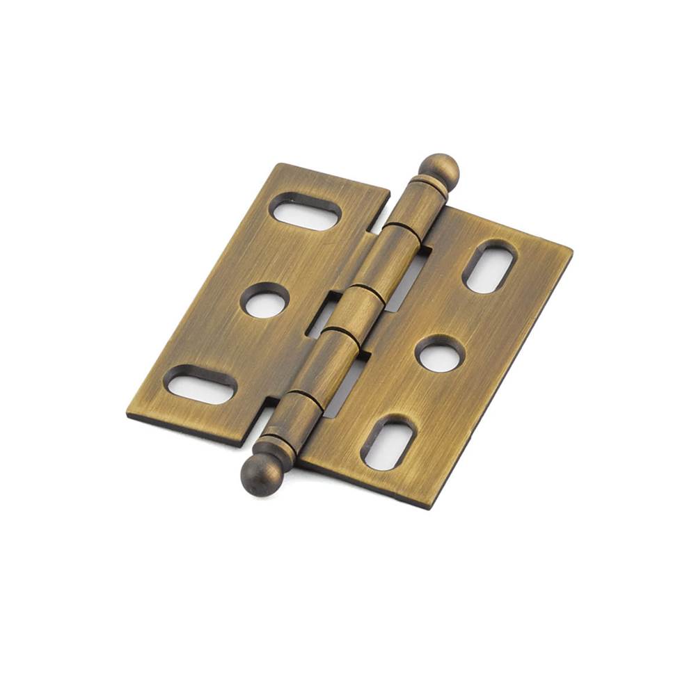 Schaub And Company Hinge, Ball Tip Mortise, Antique Light Brass