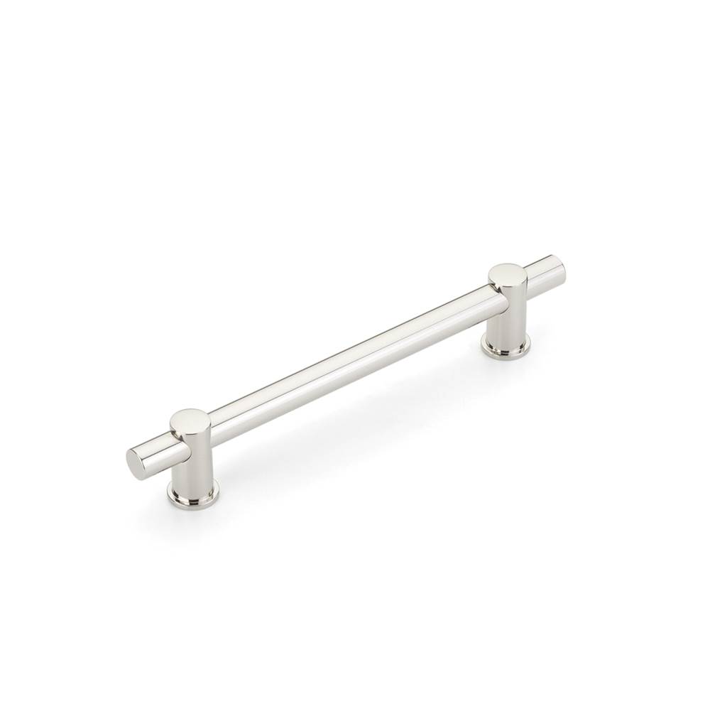 Schaub And Company Fonce Bar Pull, 6'' cc with Polished Nickel