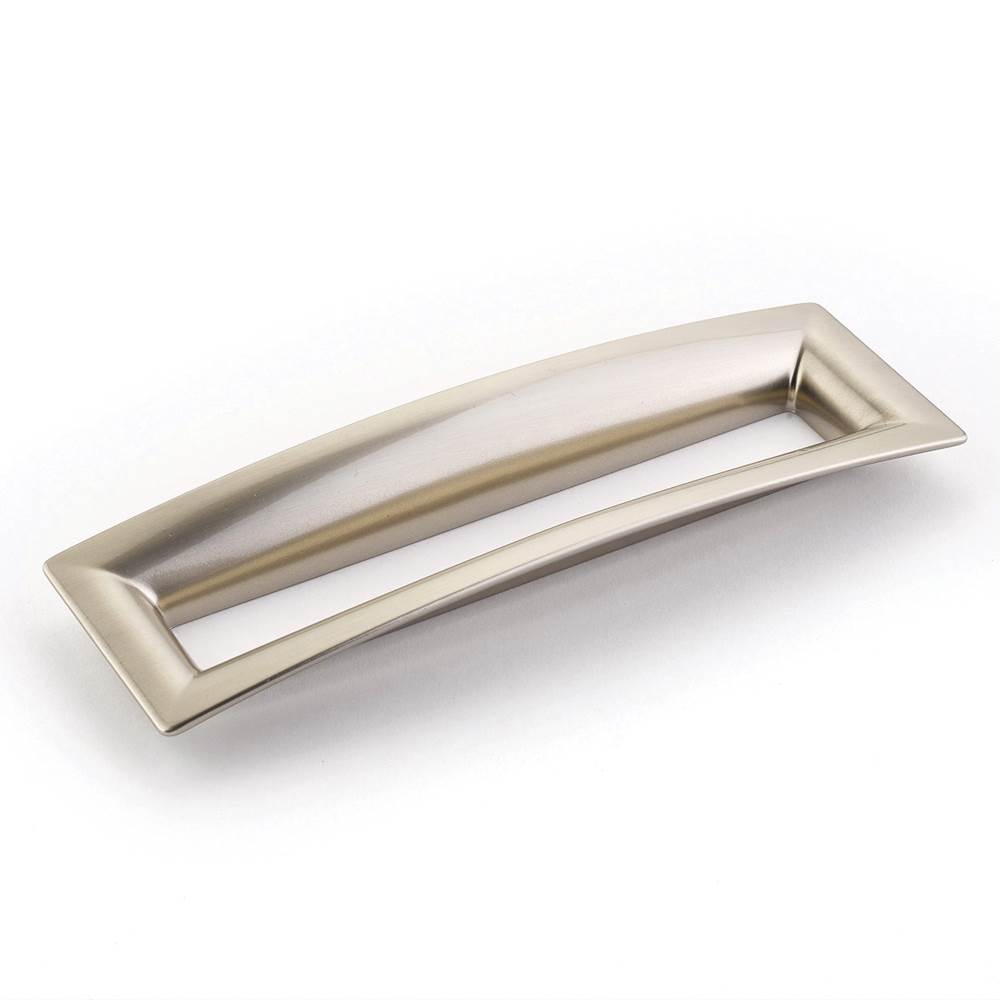 Schaub And Company Pull, Flared Rectangle, Satin Nickel, 160 mm cc