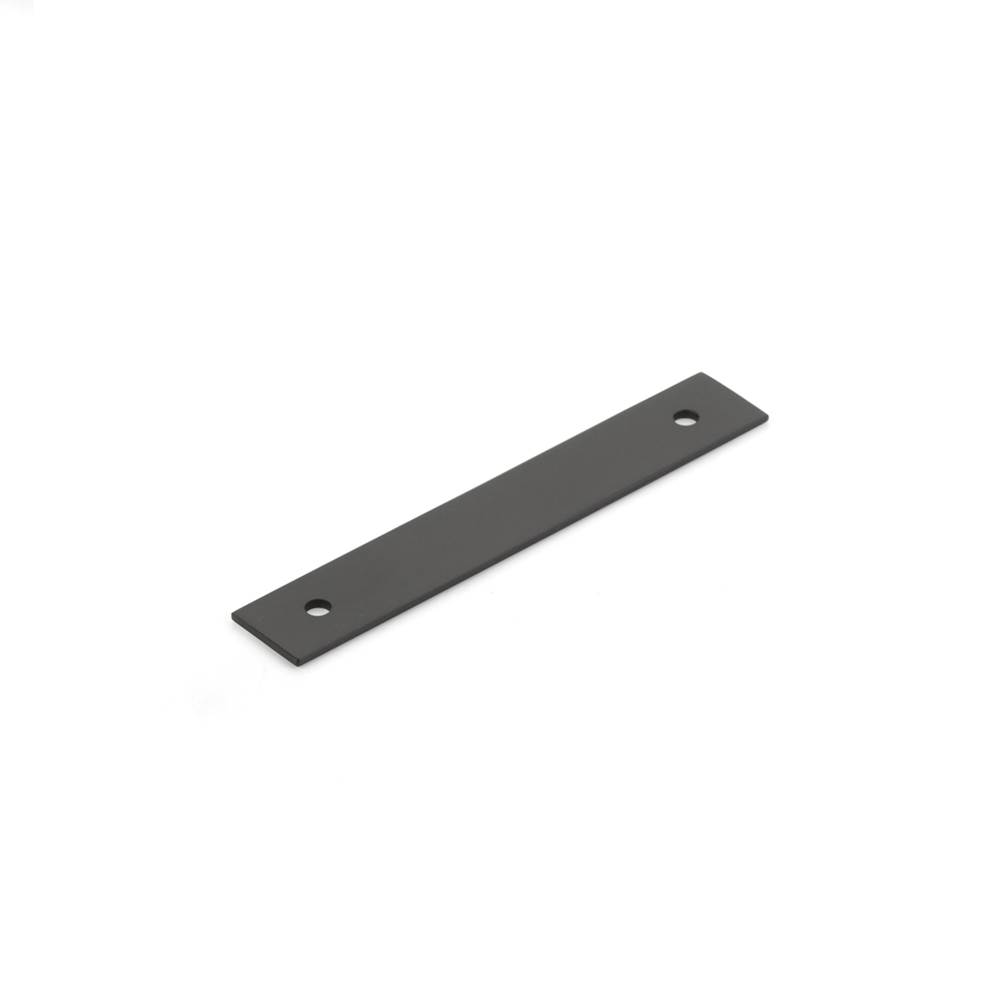 Schaub And Company Pub House, Backplate for Pull, Matte Black, 3-1/2'' cc
