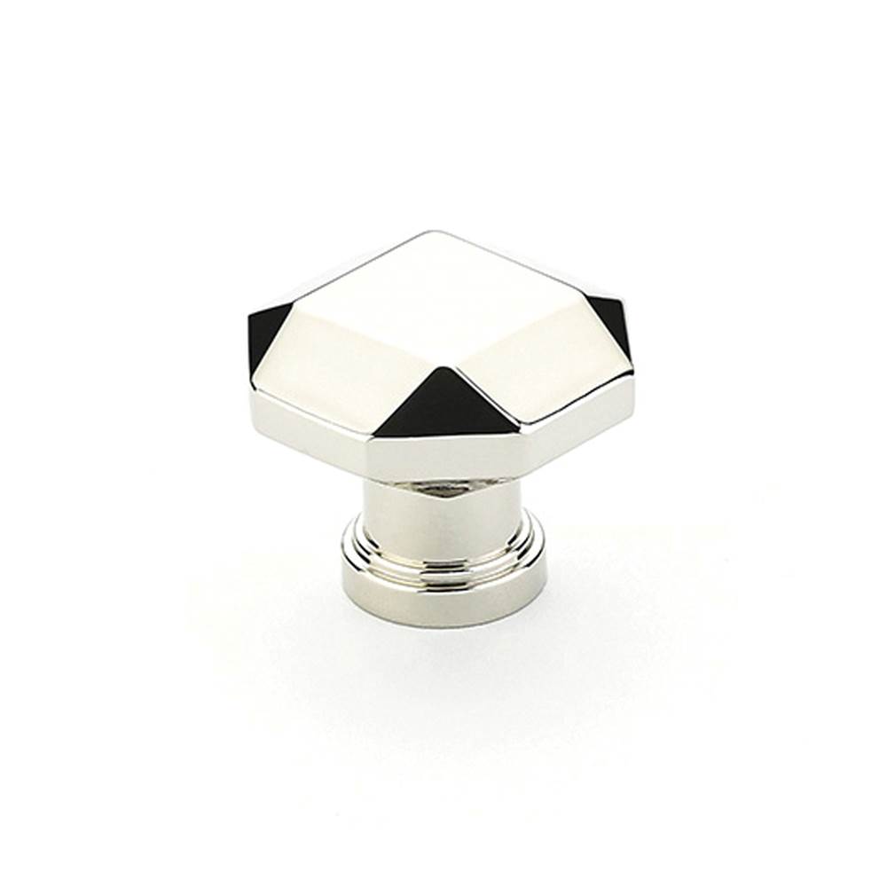 Schaub And Company Knob, Faceted, Polished Nickel, 1-1/4'' dia