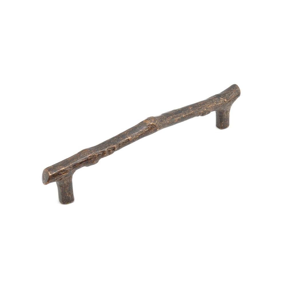 Schaub And Company Pull, Twig, Antique Bronze, 6'' cc