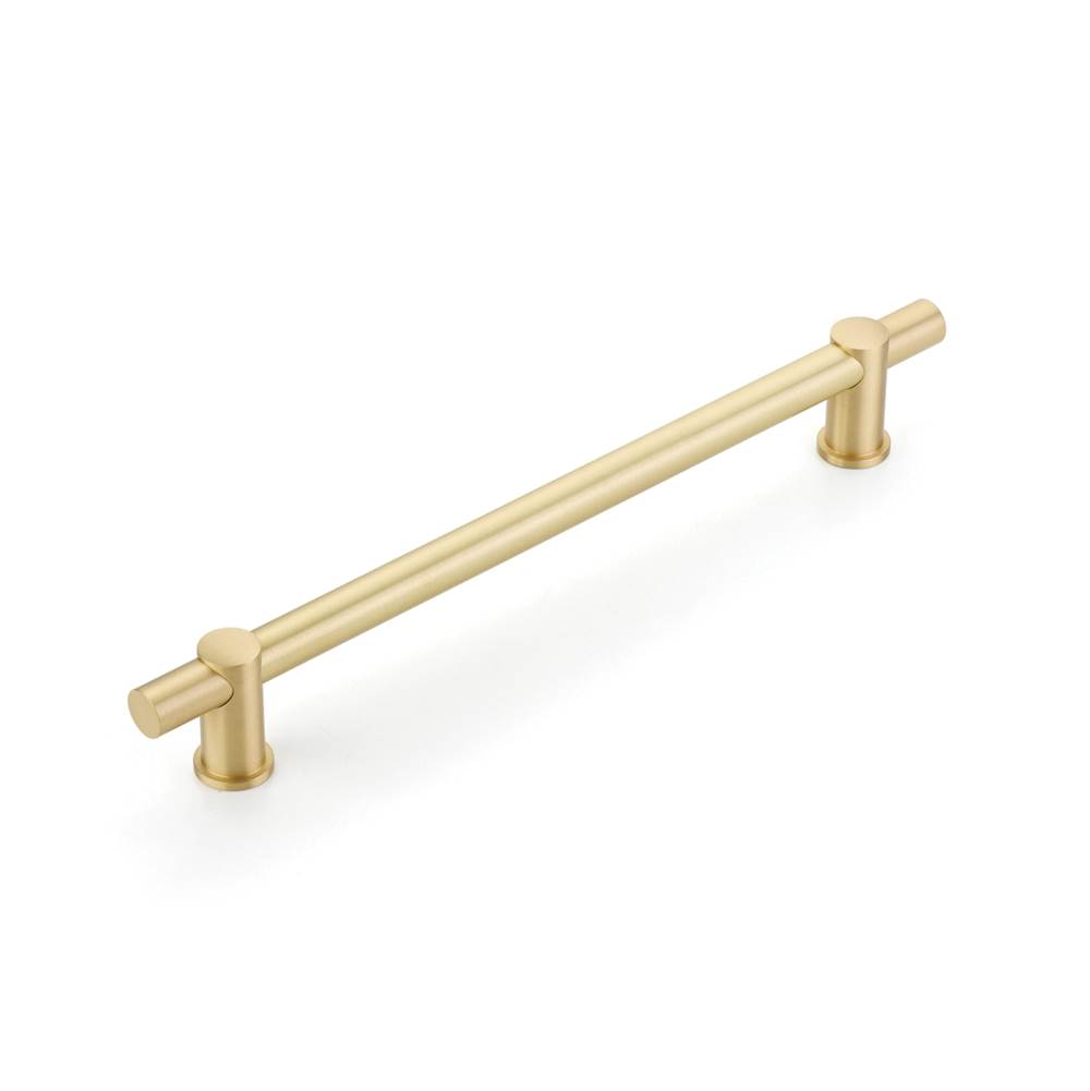 Schaub And Company Concealed Surface, Appliance Pull, NON-Adjustable, Satin Brass, 12'' cc