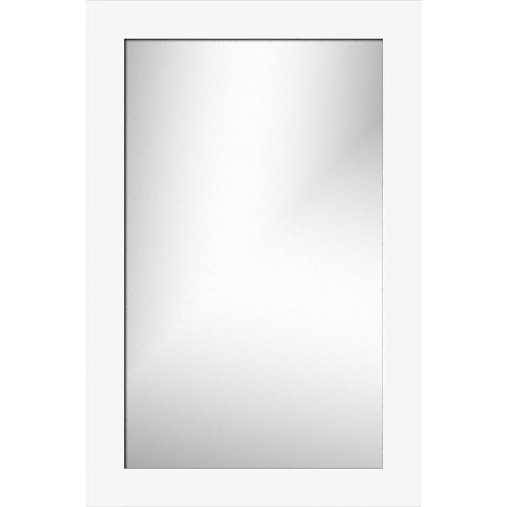 Strasser Woodenworks 19.5 X .75 X 29.5 Framed Mirror Non-Bev Square Sat White