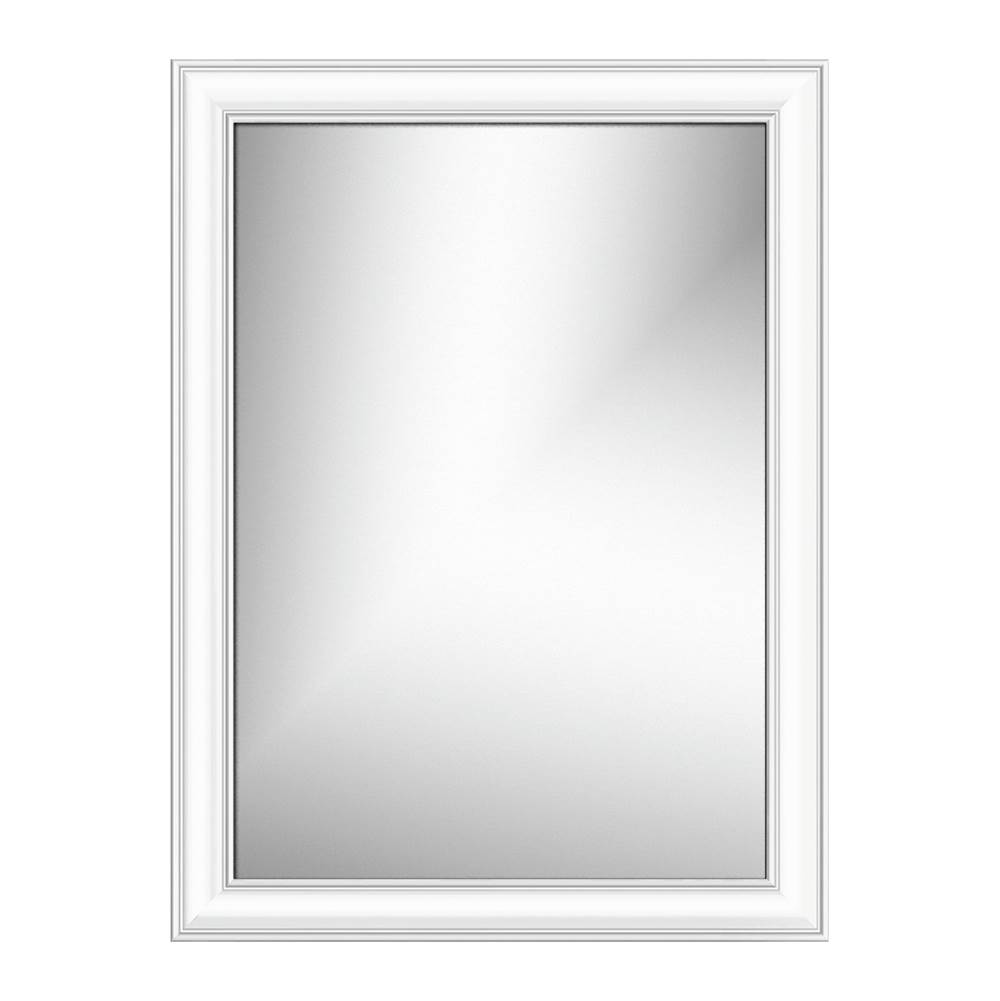 Strasser Woodenworks 24 X .75 X 32 Framed Mirror Non-Bev Tiered Miter Sat White