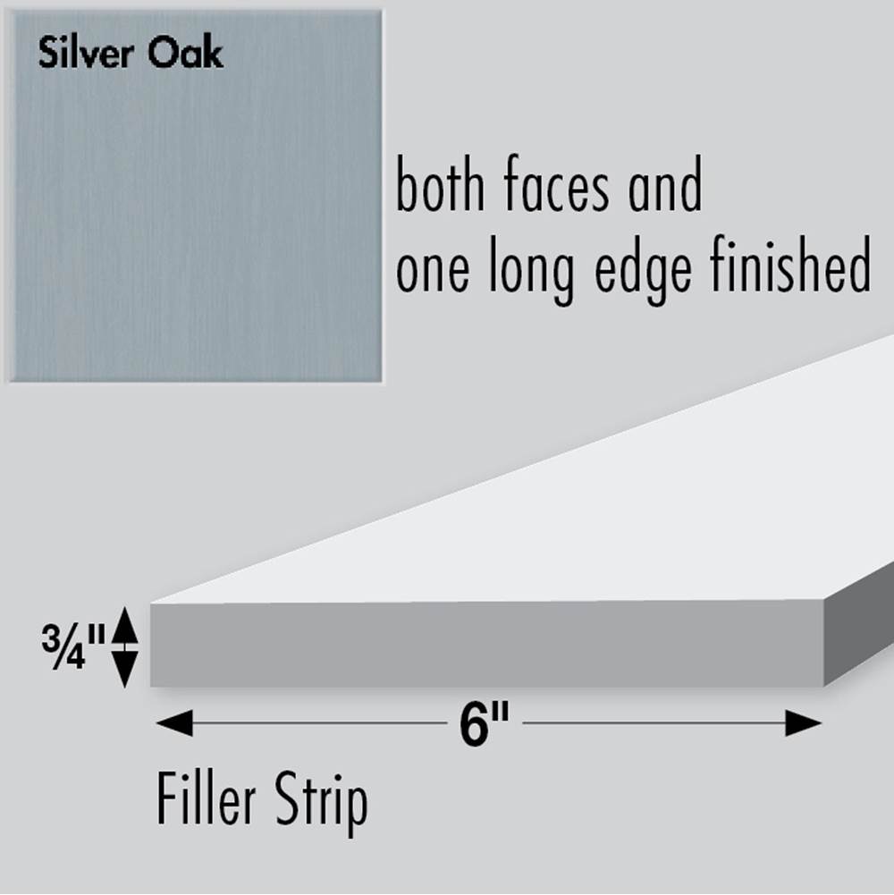 Strasser Woodenworks 6 X .75 X 84 Filler Silver Oak