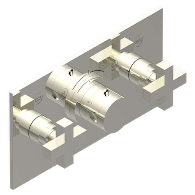 THG Trim For Thg Thermostat With 2 Valves Ref. 5 401ahm/us Rough Part Supplied With Fixing Box, Item To Be Installed Horizontal