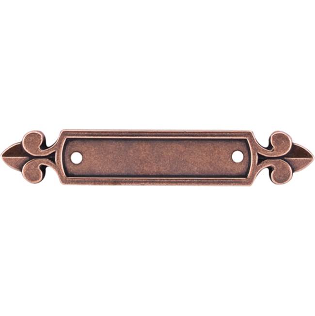 Top Knobs Dover Backplate 2 1/2 Inch Old English Copper