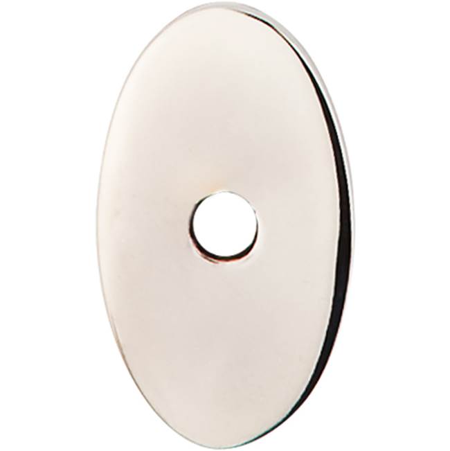 Top Knobs Oval Backplate 1 1/4 Inch Polished Nickel