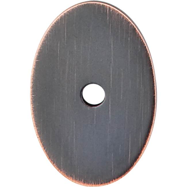 Top Knobs Oval Backplate 1 1/2 Inch Tuscan Bronze