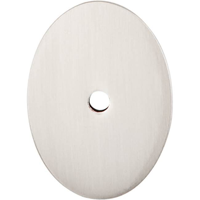 Top Knobs Oval Backplate 1 3/4 Inch Brushed Satin Nickel