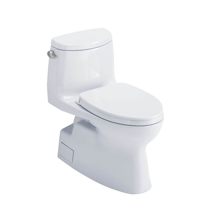 TOTO Toto® Carlyle® II One-Piece Elongated 1.28 Gpf Universal Height Toilet With Cefiontect And Ss124 Softclose Seat, Washlet+ Ready, Cotton White