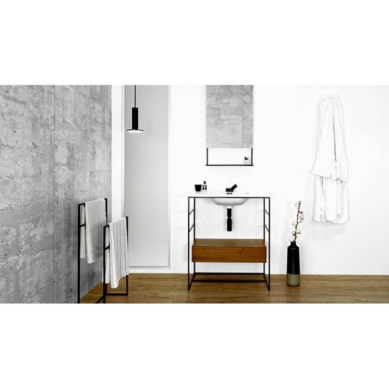 WETSTYLE Furniture ''C2'' -  Console - Stainless Steel - 24'' - Black Matte Finish