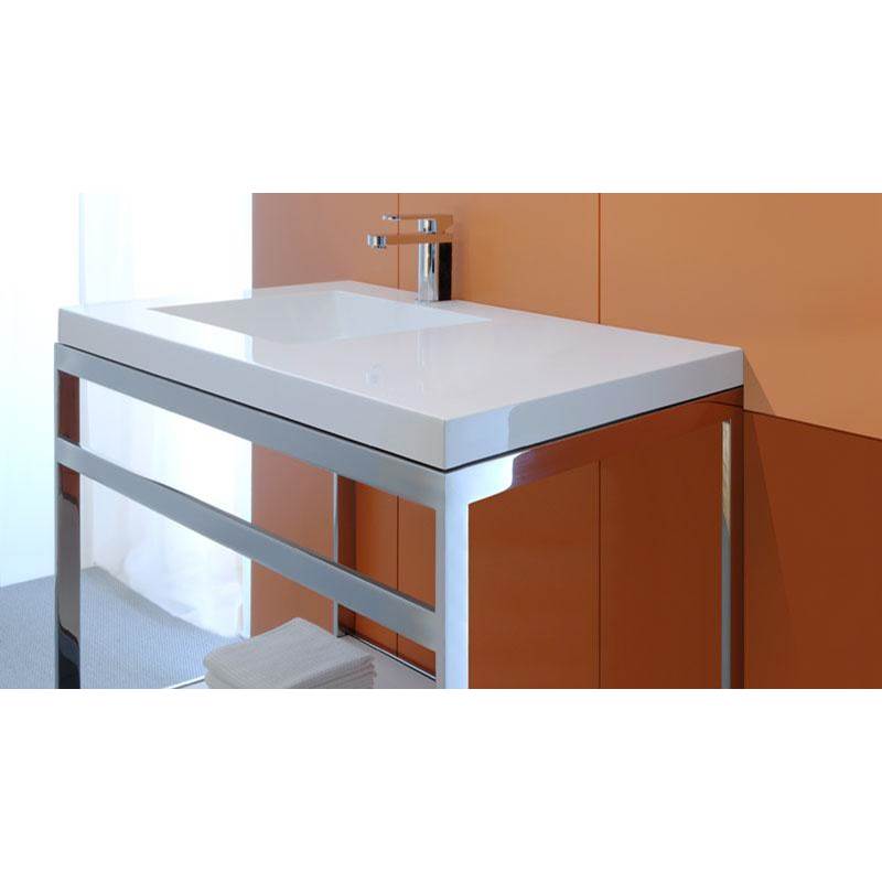 Wet Style Furniture ''C'' - Console - 22 1/8 X 36 1/4 - Stainless Steel Mirror Finish