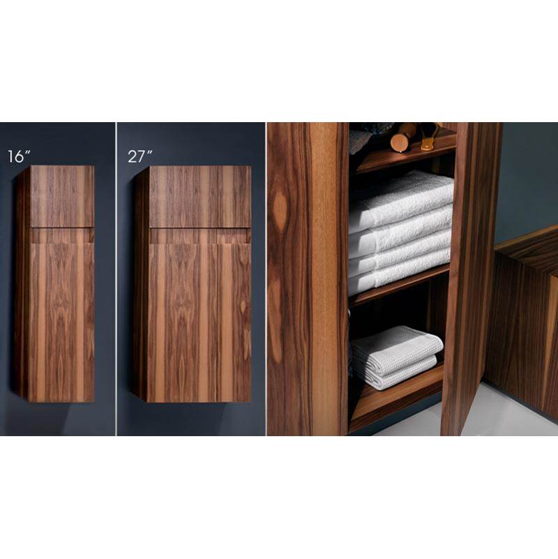 WETSTYLE Furniture ''M'' - Linen Cabinet 16 X 60 - Right Hinges - Oak Wenge